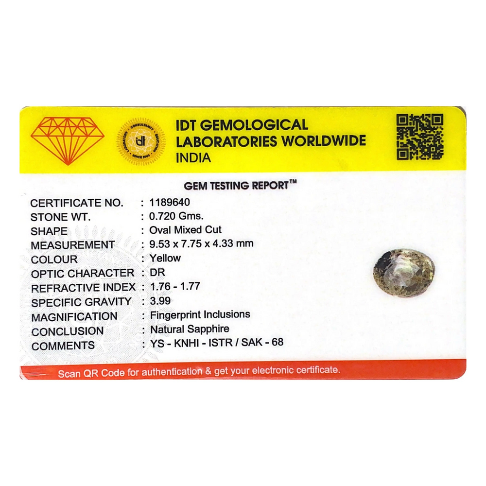 Yellow Sapphire - 3.6 Carat