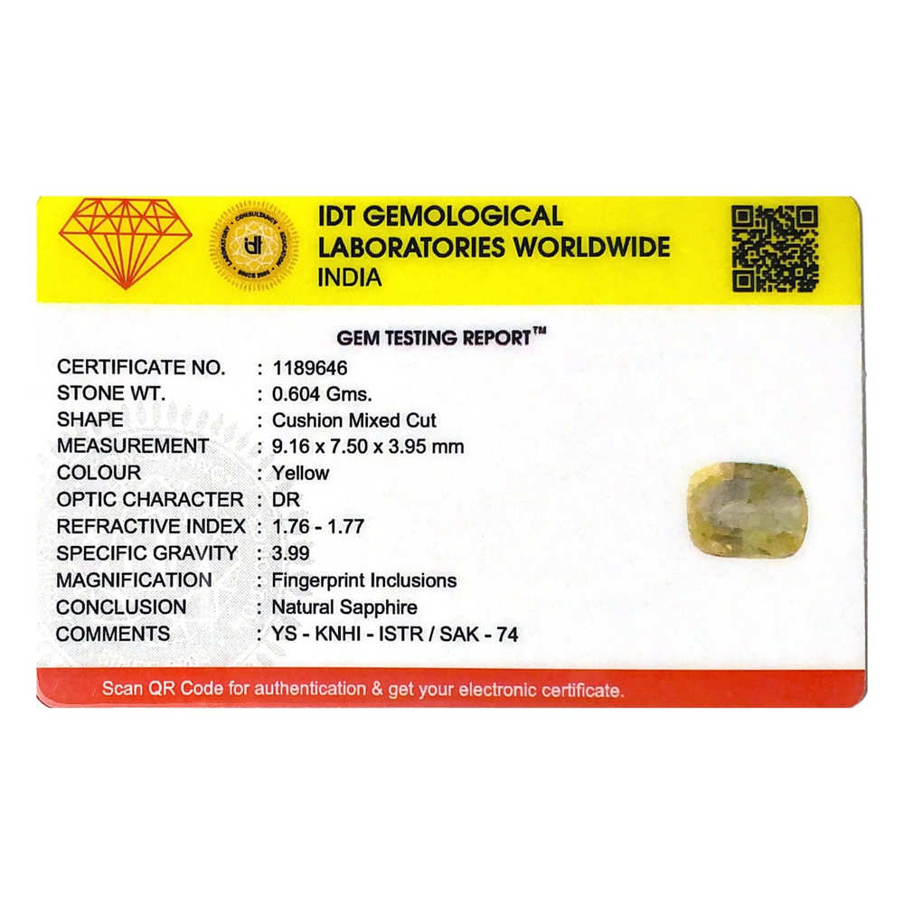 Yellow Sapphire - 3.02 Carat