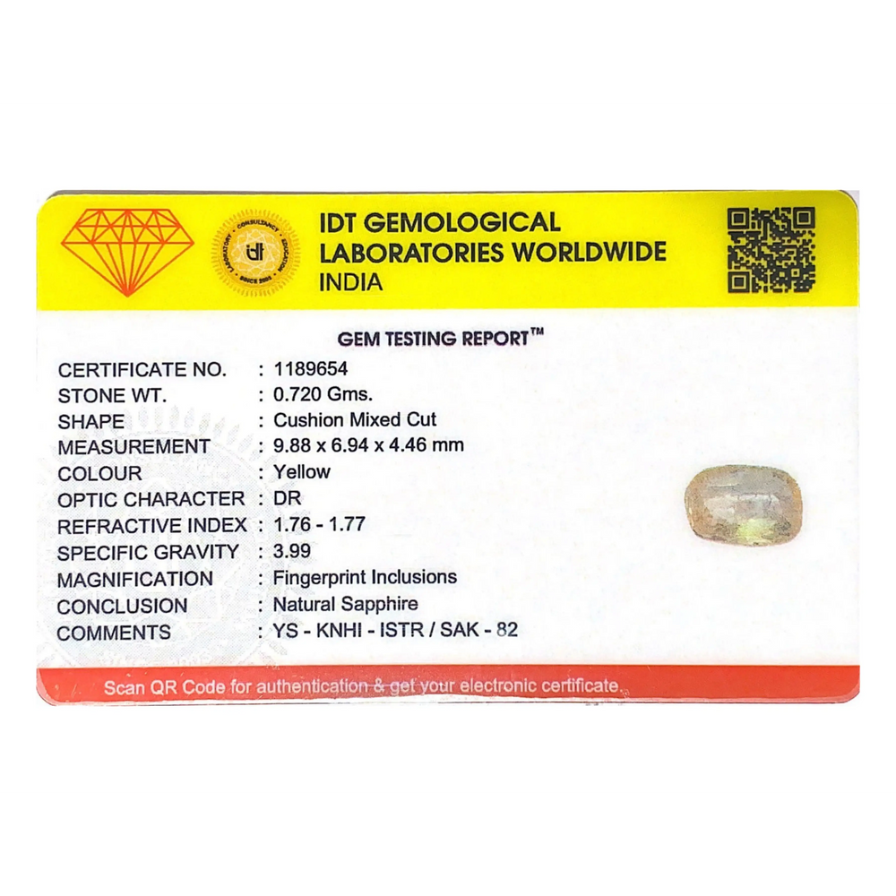Yellow Sapphire - 3.6 Carat