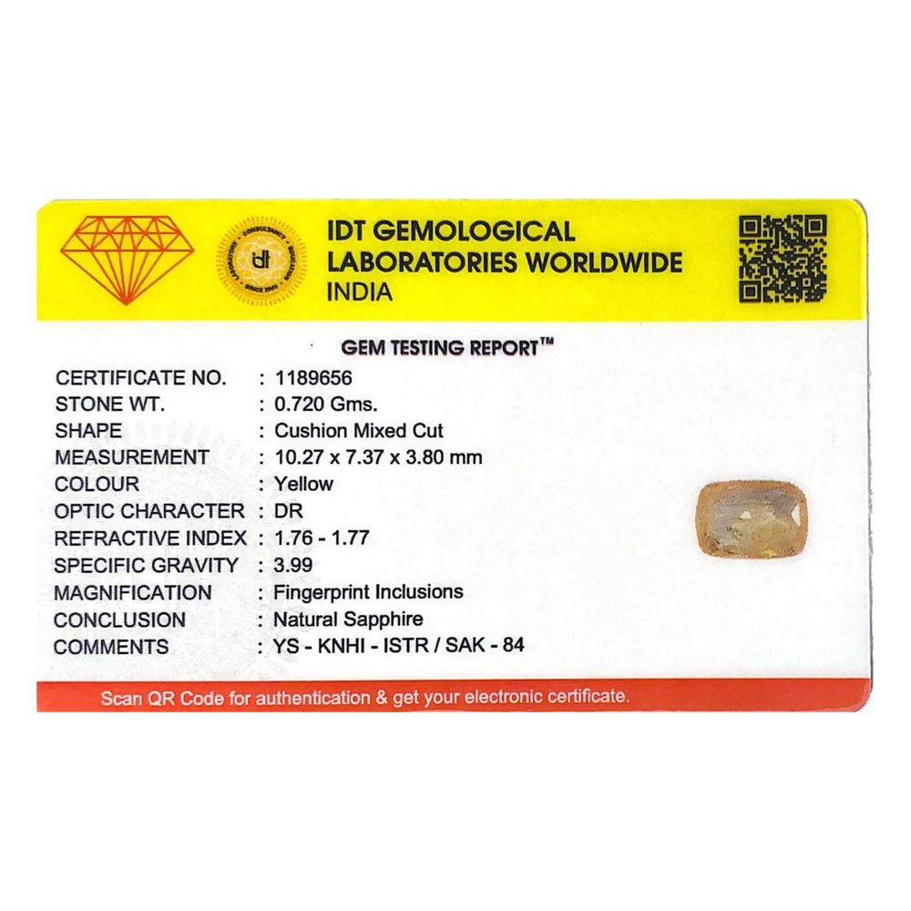 Yellow Sapphire - 3.6 Carat