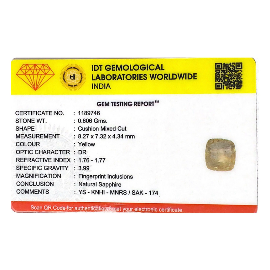 Yellow Sapphire - 3.03 Carat