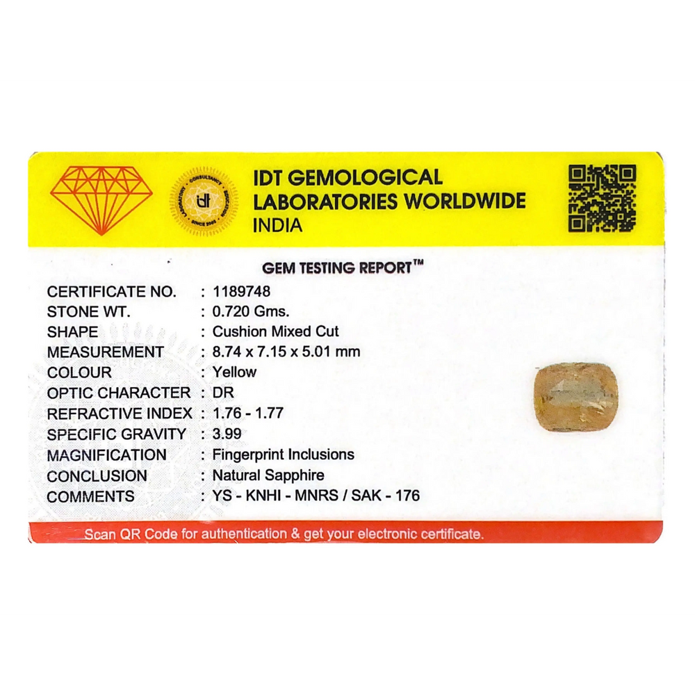 Yellow Sapphire - 3.6 Carat