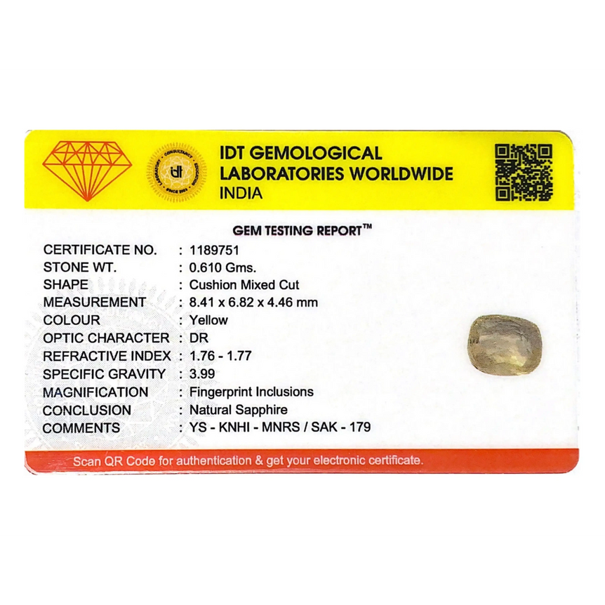 Yellow Sapphire - 3.05 Carat