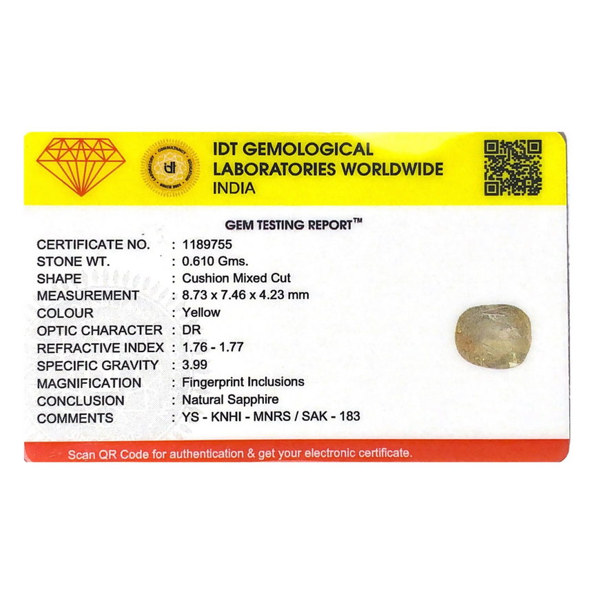 Yellow Sapphire - 3.05 Carat