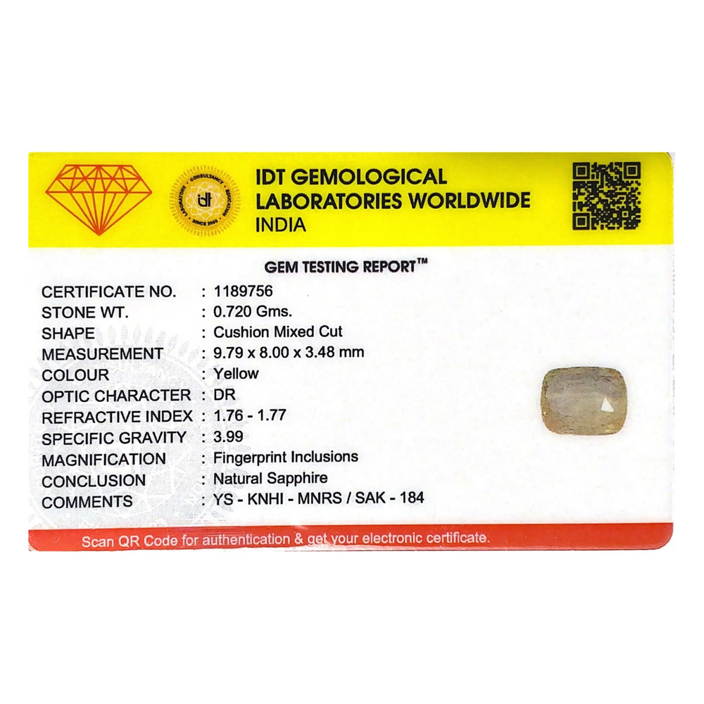 Yellow Sapphire - 3.6 Carat
