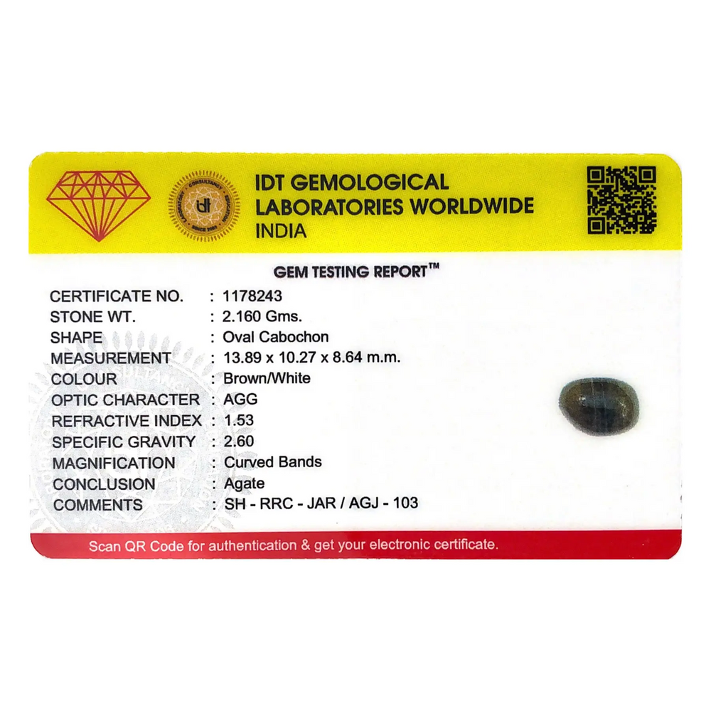 Sulemani Haqeeq - 10.8 Carat - Pramogh