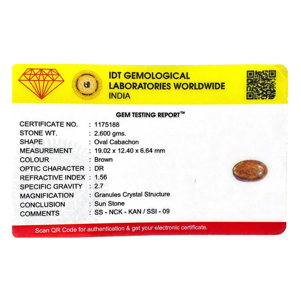 Sun Stone - 13 Carat - Pramogh