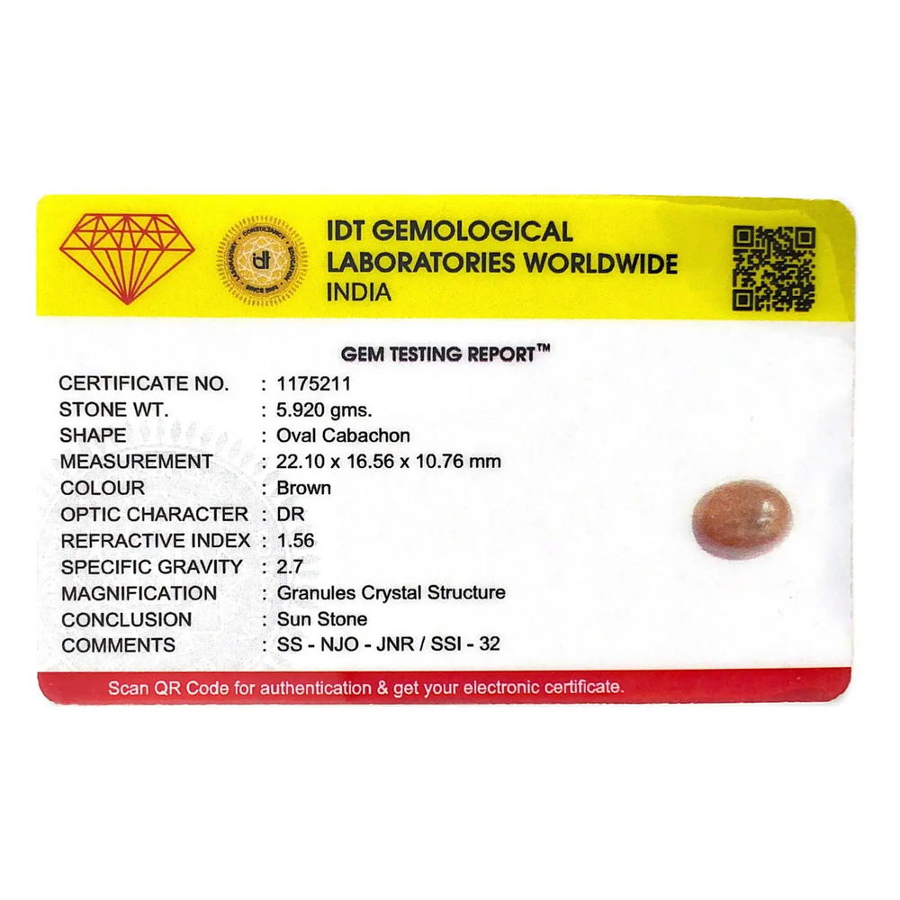 Sun Stone - 29.6 Carat - Pramogh