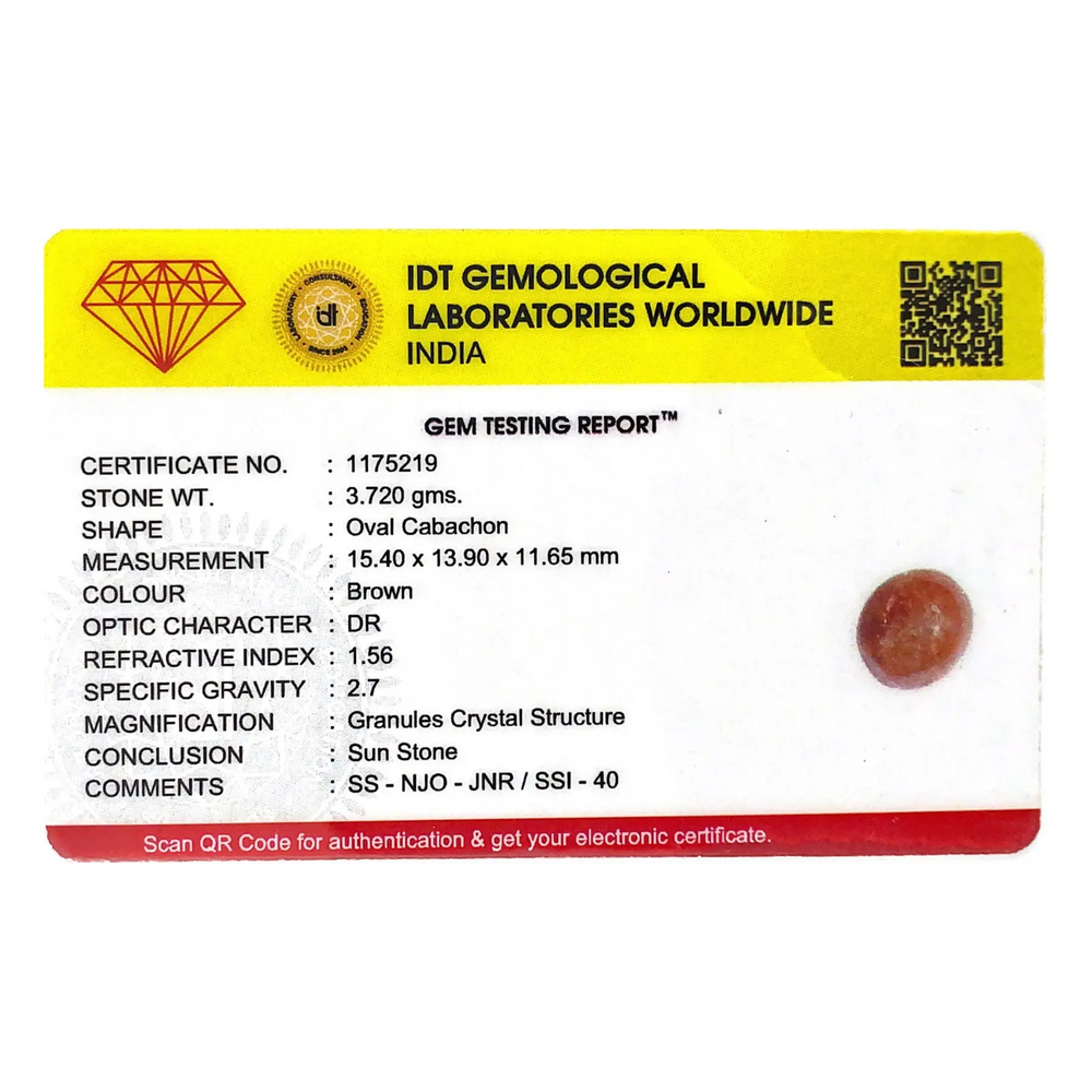 Sun Stone - 18.6 Carat - Pramogh