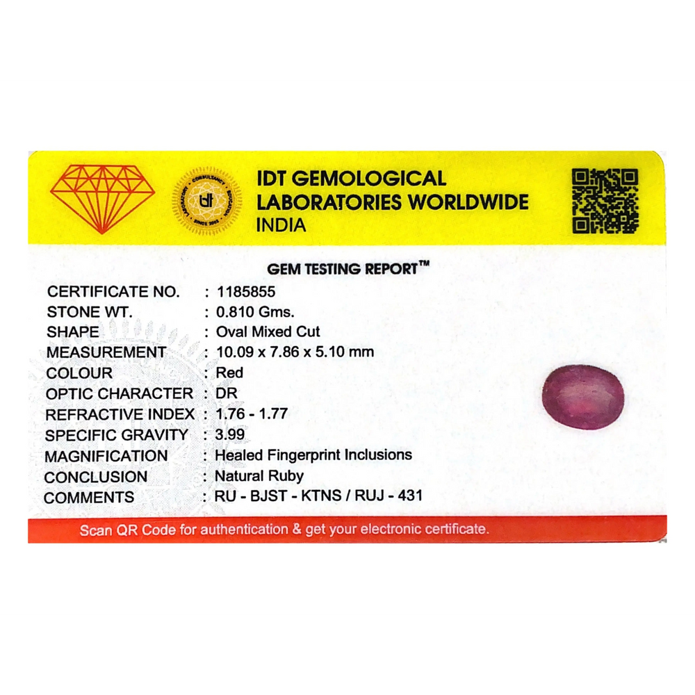 Ruby - 4.05 Carat - Pramogh