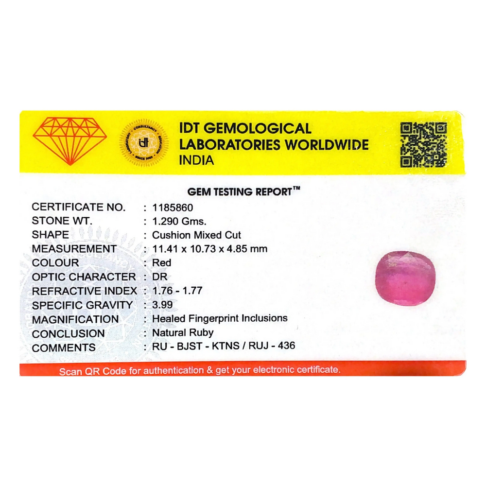 Ruby - 6.45 Carat - Pramogh