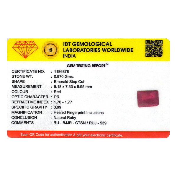 Ruby - 4.85 Carat - Pramogh