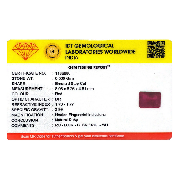 Ruby - 2.8 Carat - Pramogh