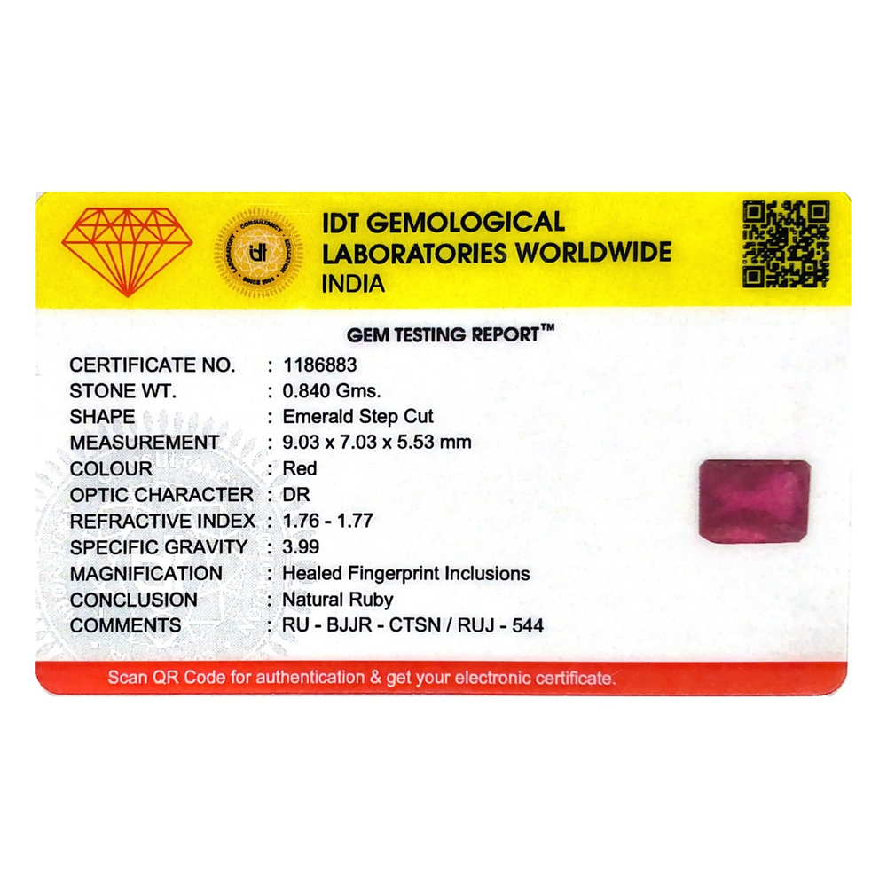 Ruby - 4.2 Carat - Pramogh
