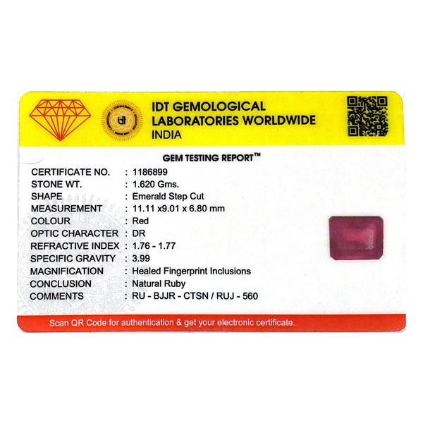 Ruby - 8.1 Carat - Pramogh