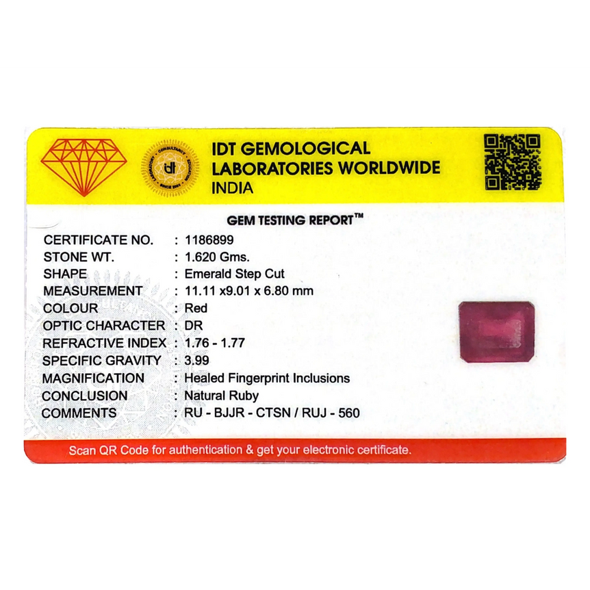 Ruby - 8.1 Carat - Pramogh