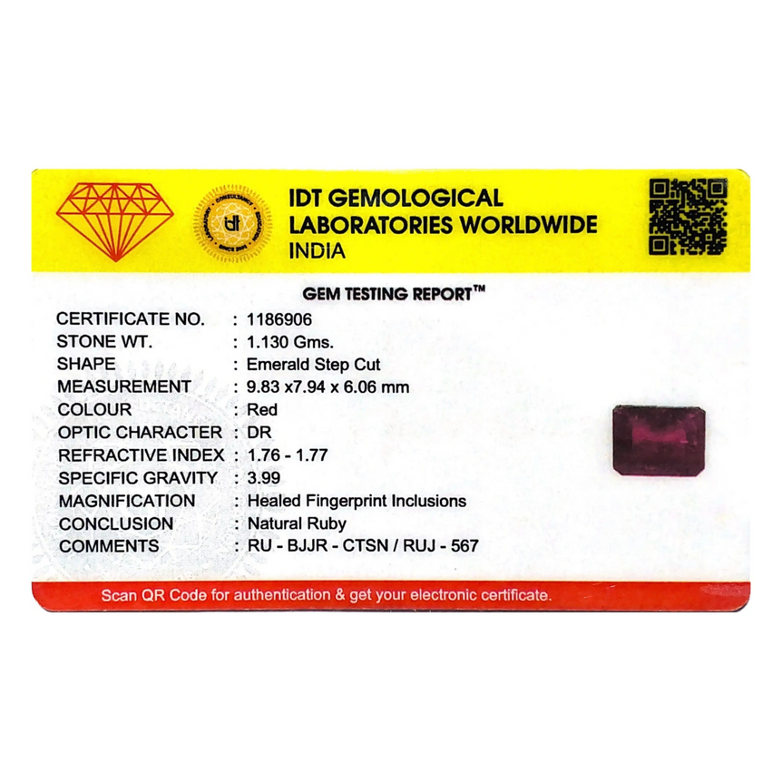 Ruby - 5.65 Carat - Pramogh