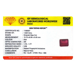 Ruby - 8.1 Carat - Pramogh