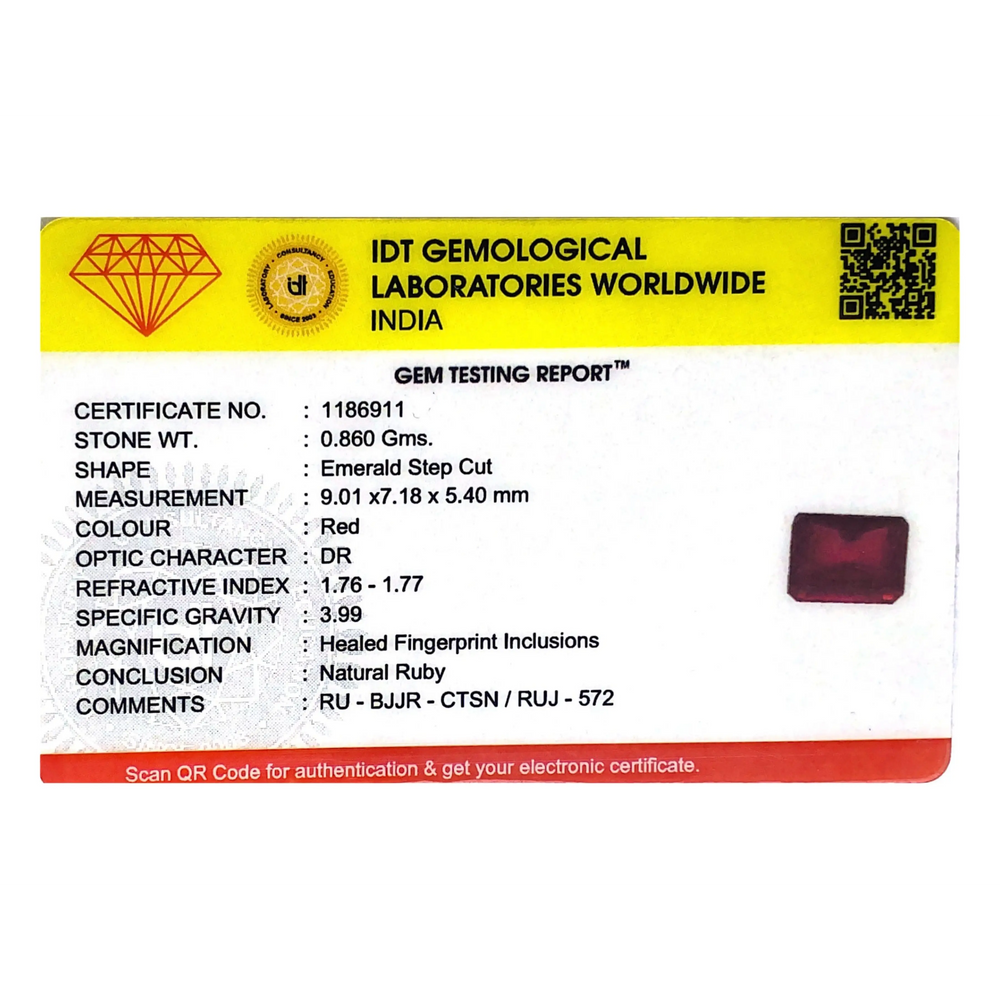 Ruby - 4.3 Carat - Pramogh