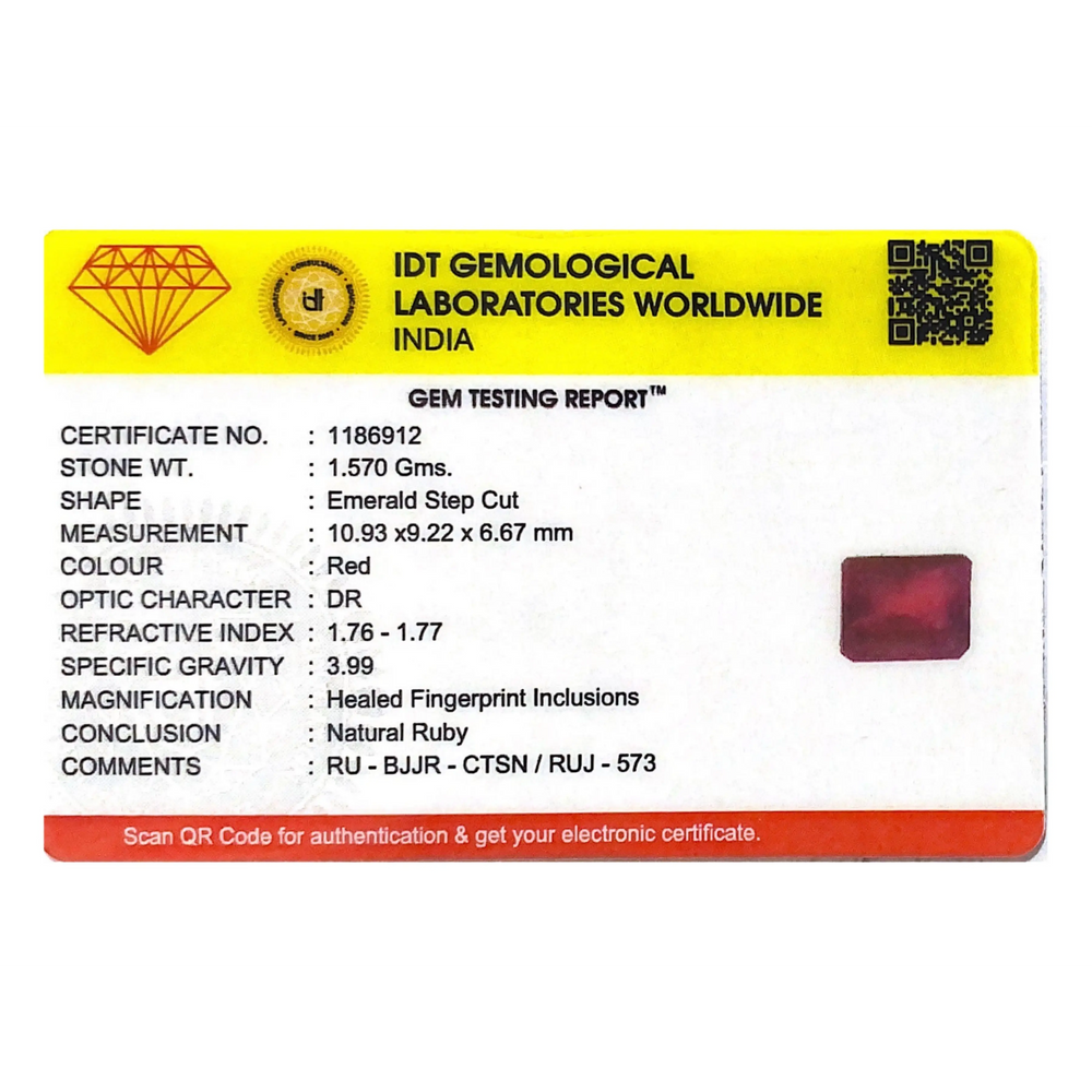 Ruby - 7.85 Carat - Pramogh