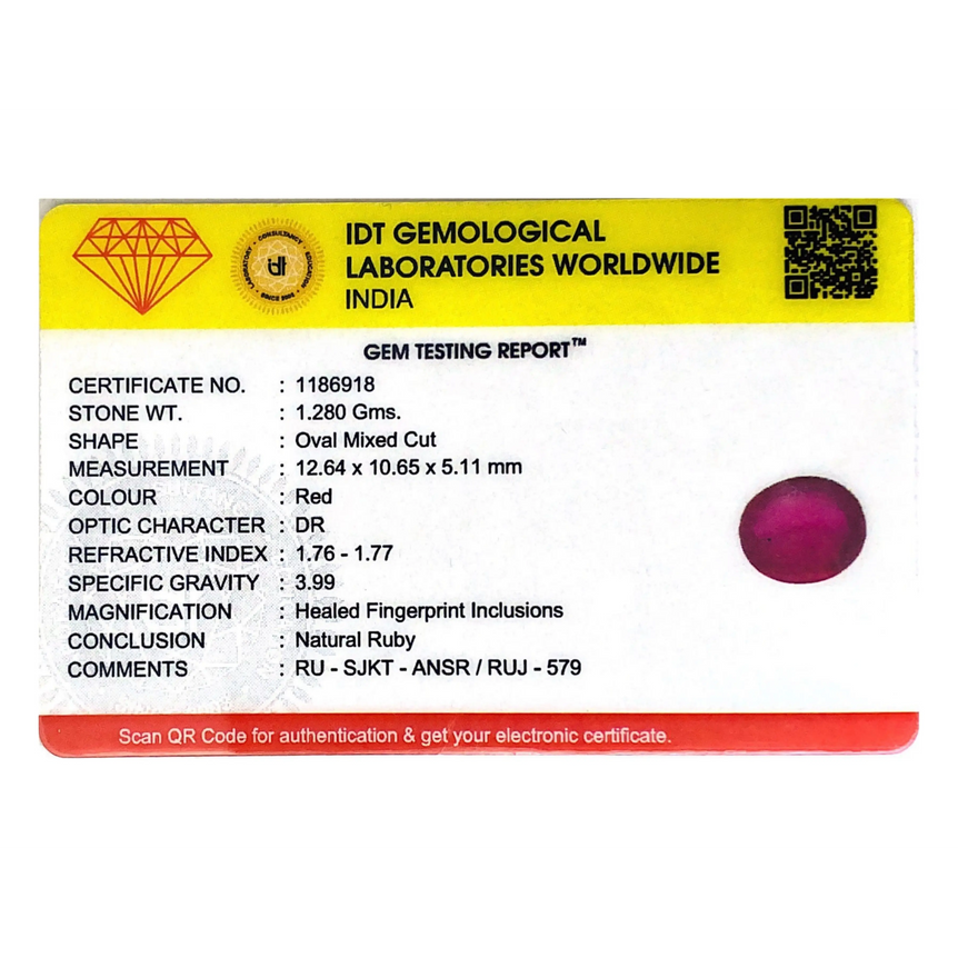 Ruby - 6.4 Carat - Pramogh