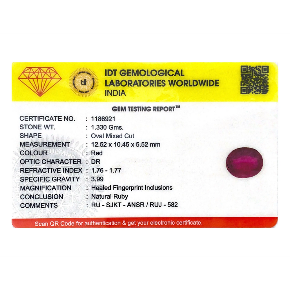 Ruby - 6.65 Carat - Pramogh