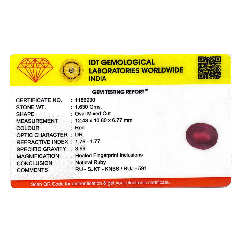 Ruby - 8.15 Carat - Pramogh