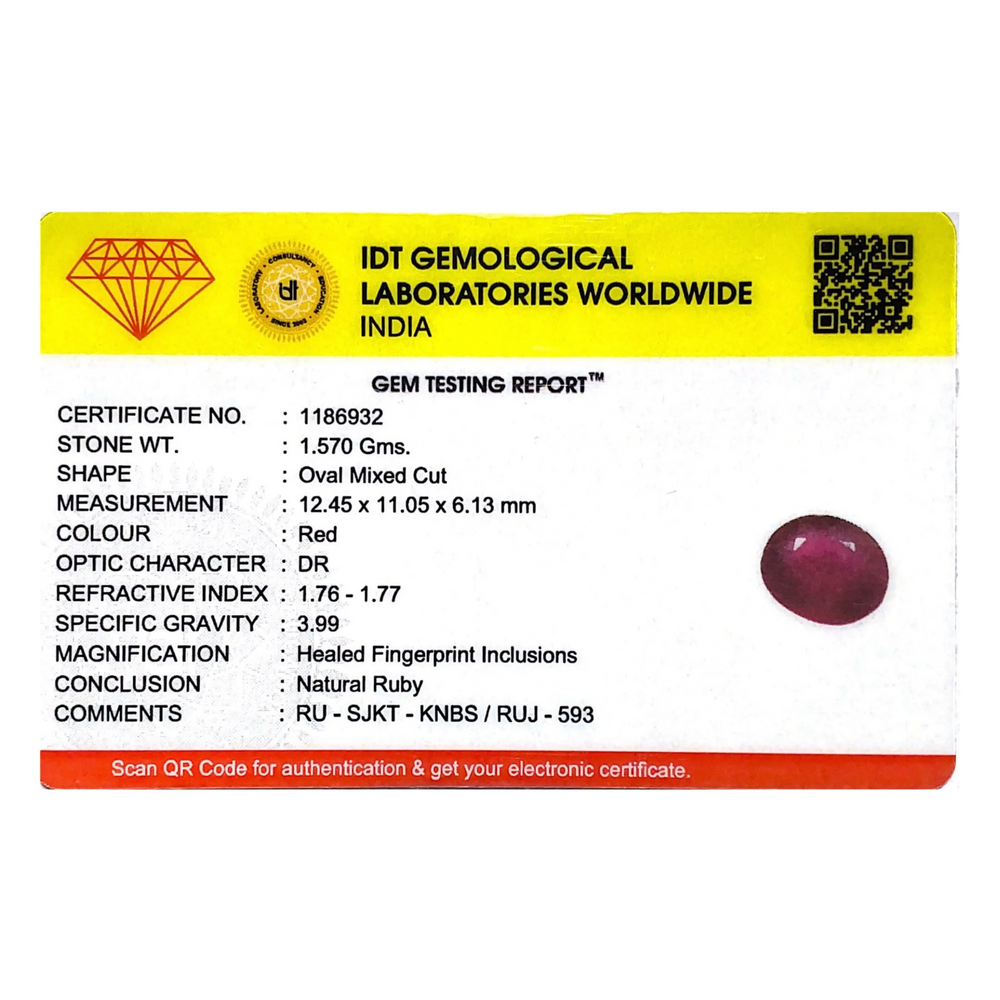 Ruby - 7.85 Carat - Pramogh