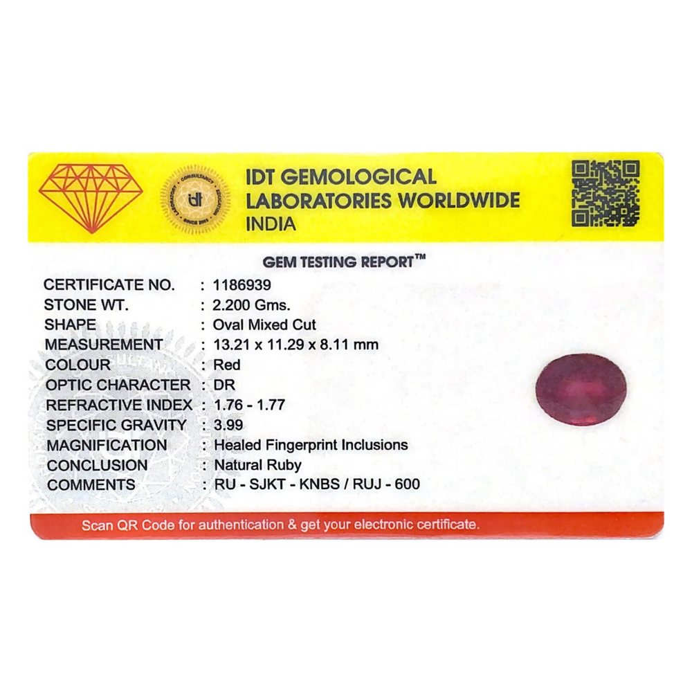 Ruby - 11 Carat - Pramogh