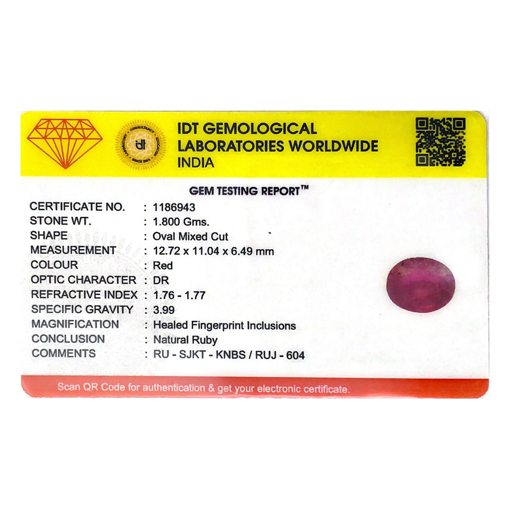 Ruby - 9 Carat - Pramogh
