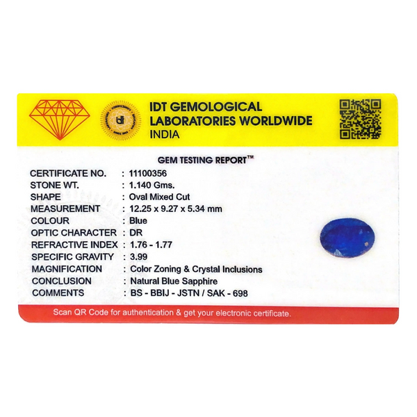 Blue Sapphire - 5.7 Carat