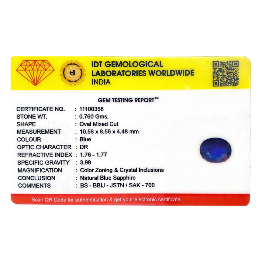 Blue Sapphire - 3.8 Carat
