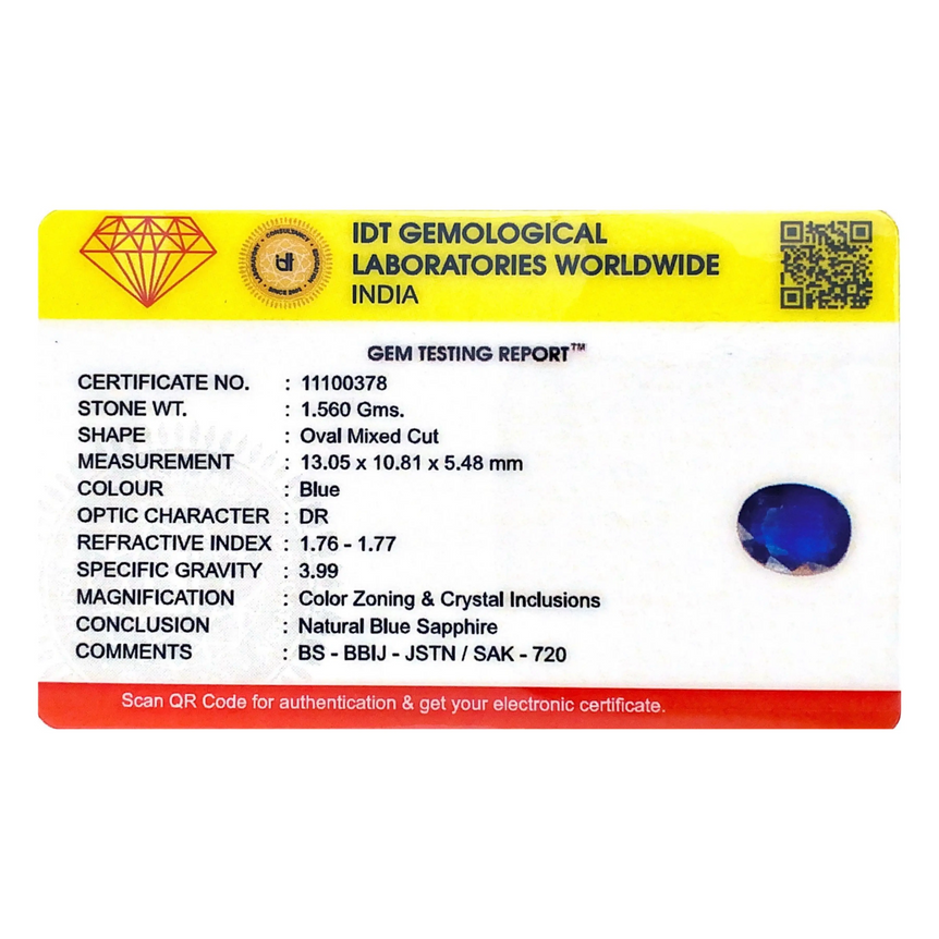 Blue Sapphire - 7.8 Carat