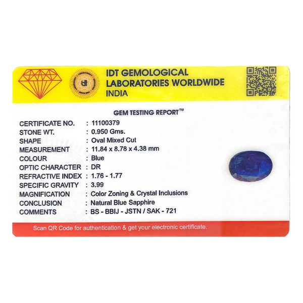 Blue Sapphire - 4.75 Carat