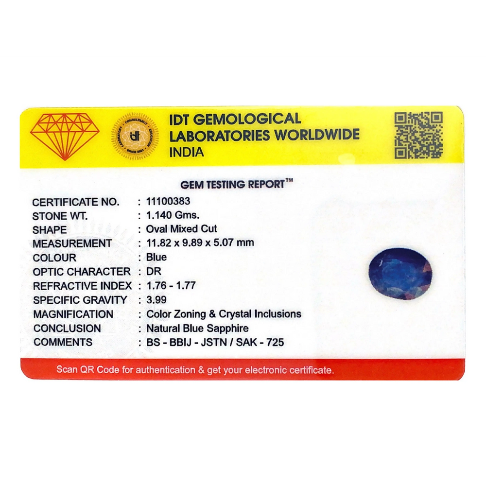 Blue Sapphire - 5.7 Carat