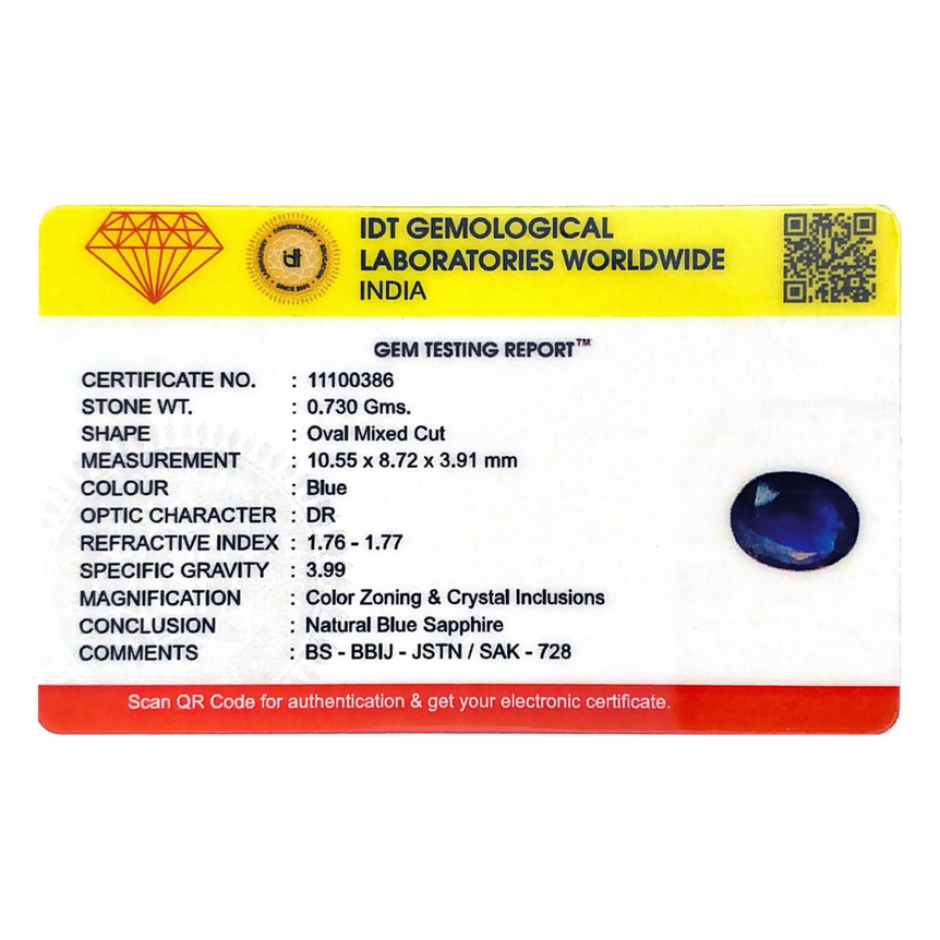 Blue Sapphire - 3.65 Carat