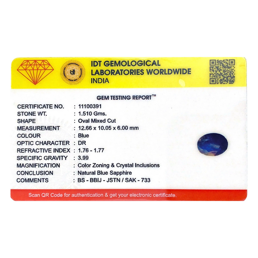 Blue Sapphire - 7.55 Carat