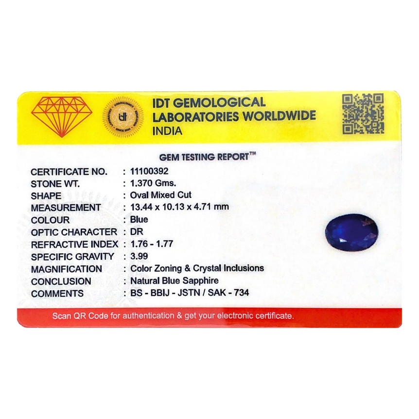 Blue Sapphire - 6.85 Carat