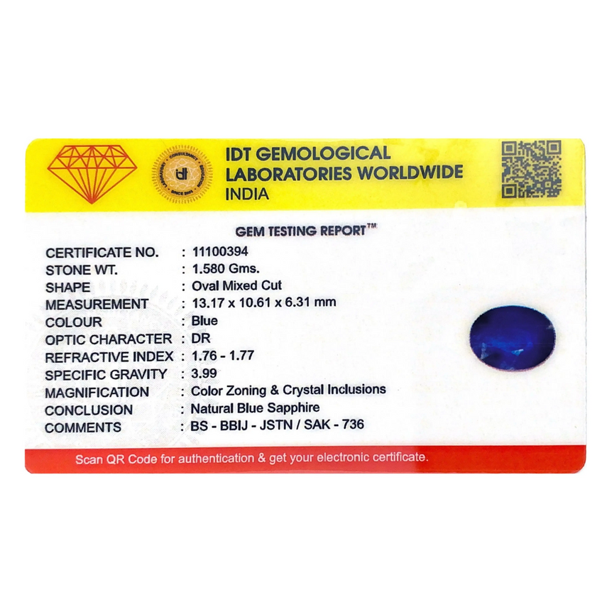 Blue Sapphire - 7.9 Carat