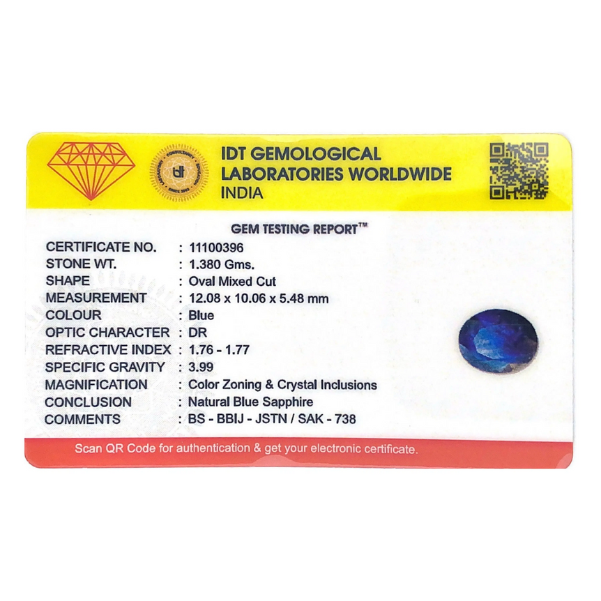 Blue Sapphire - 6.9 Carat