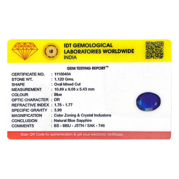 Blue Sapphire - 5.6 Carat