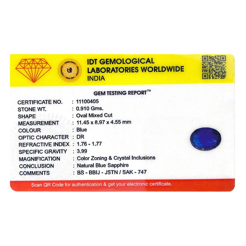 Blue Sapphire - 4.55 Carat