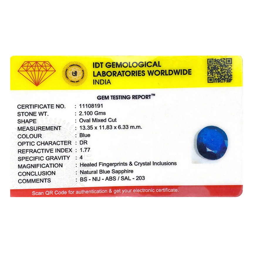Blue Sapphire - 10.5 Carat