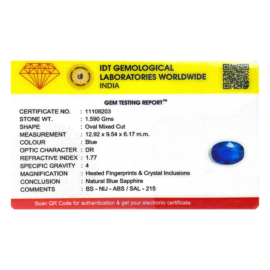 Blue Sapphire - 7.95 Carat