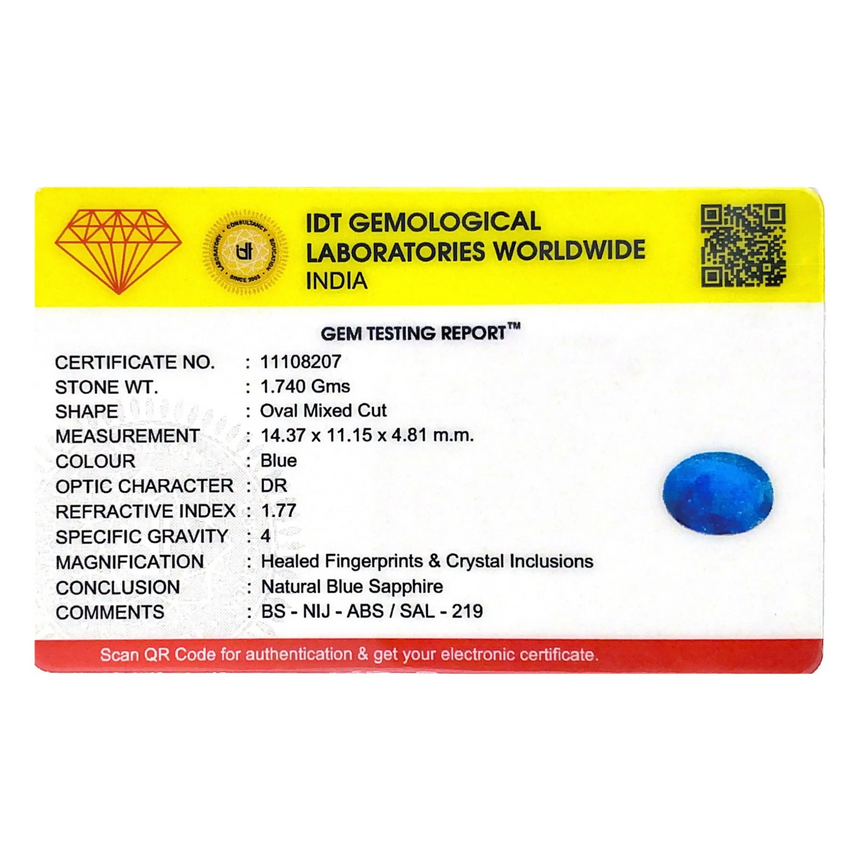 Blue Sapphire - 8.7 Carat