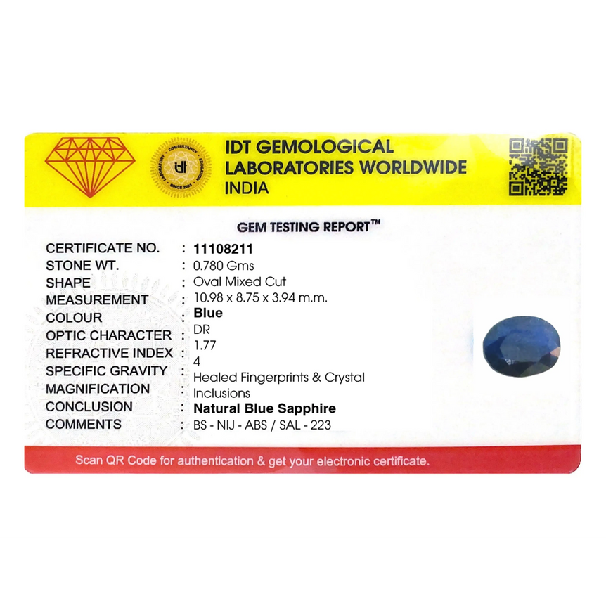 Blue Sapphire - 7.95 Carat