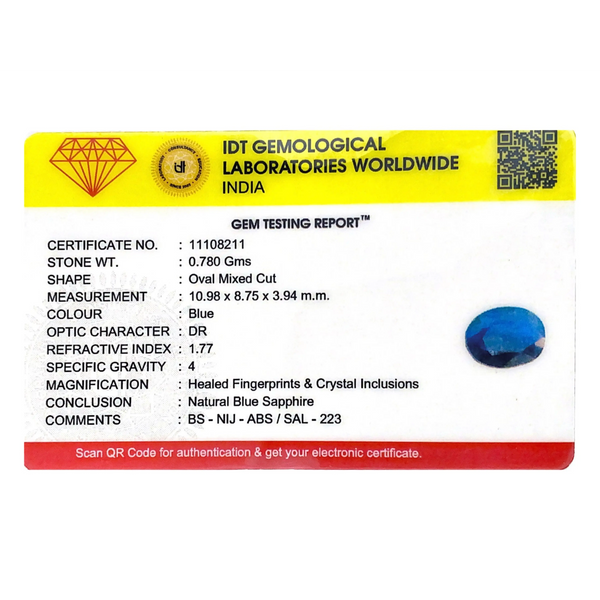 Blue Sapphire - 3.9 Carat
