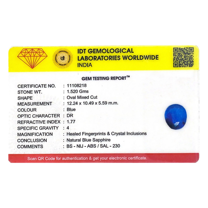 Blue Sapphire - 7.6 Carat