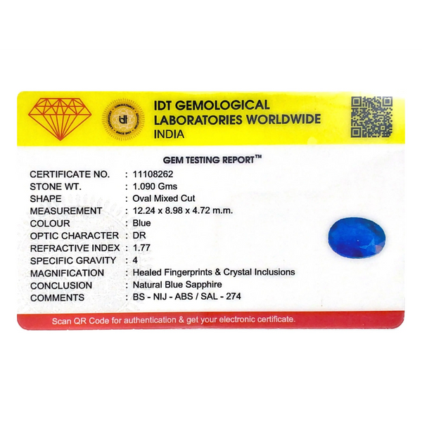 Blue Sapphire - 5.45 Carat