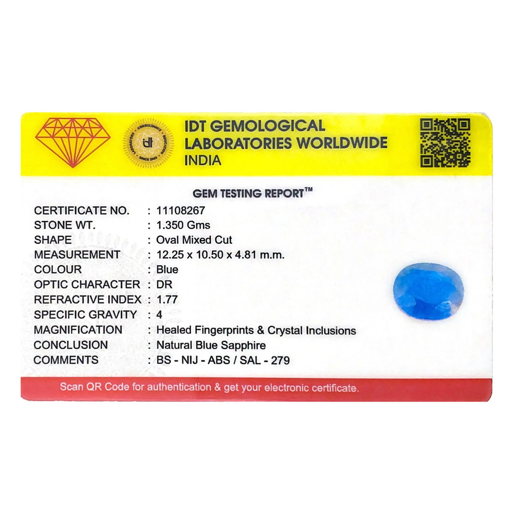 Blue Sapphire - 6.75 Carat